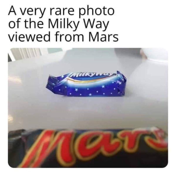rare photo of milky way from mars - A very rare photo of the Milky Way viewed from Mars Moet