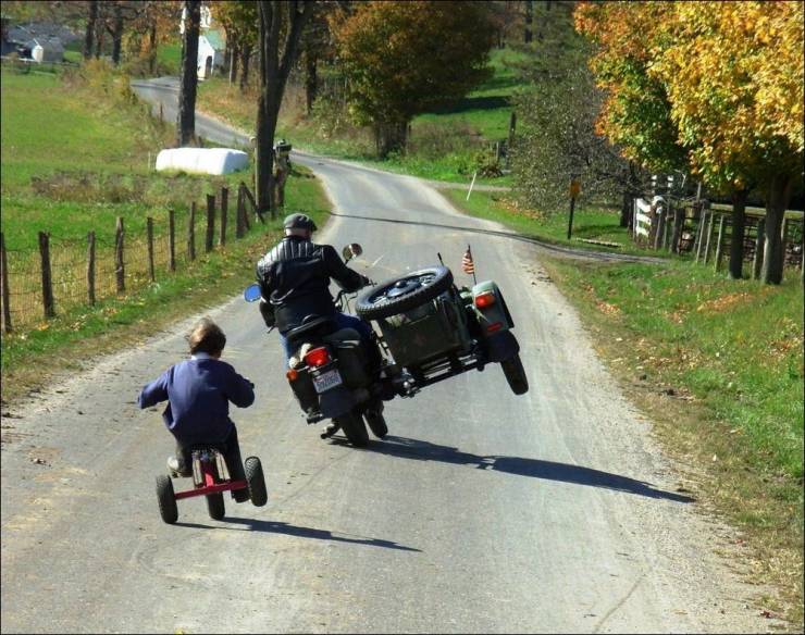 happy fathers day for bikers - }