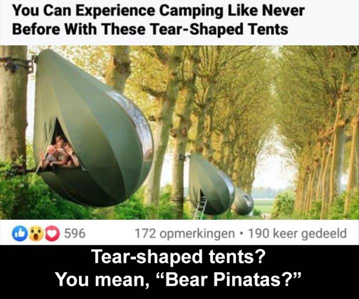 teardrop tent belgium - You Can Experience Camping Never Before With These TearShaped Tents 596 172 opmerkingen 190 keer gedeeld Tearshaped tents? You mean, Bear Pinatas?"