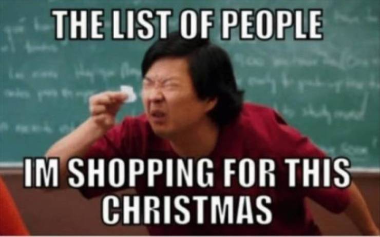 photo caption - The List Of People Im Shopping For This Christmas