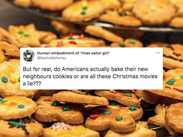 4k cookies - Human embodiment of 'Imao salon girl' But for real, do Americans actually bake their new neighbours cookies or are all these Christmas movies a lie???