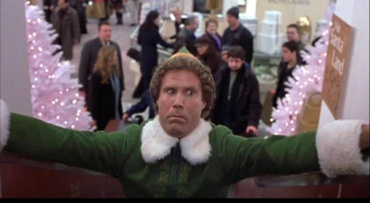 YEARS BEFORE SNL OR ELF, WILL FERRELL WORKED AS A MALL SANTA