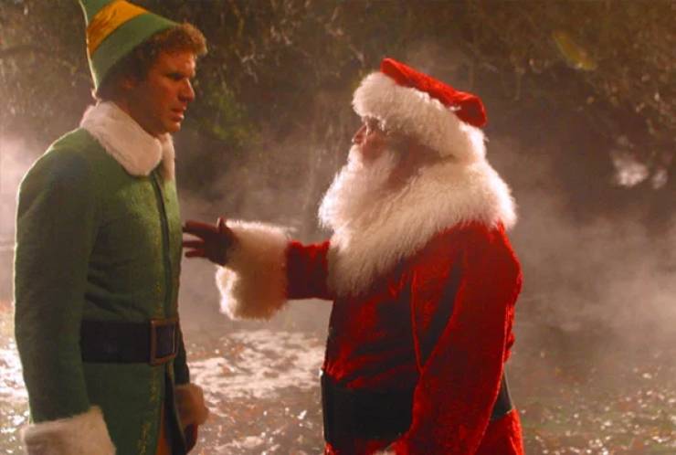 MUCH OF THE SNOW YOU SEE IN ELF WAS OFTEN COMPUTER-GENERATED
