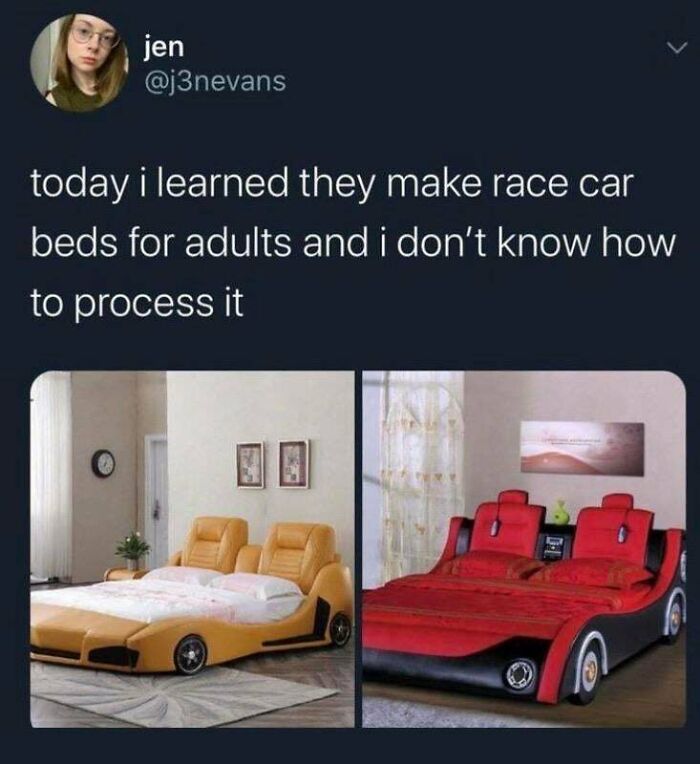 photos of cool stuff  - ludwig race car bed - jen today i learned they make race car beds for adults and i don't know how to process it