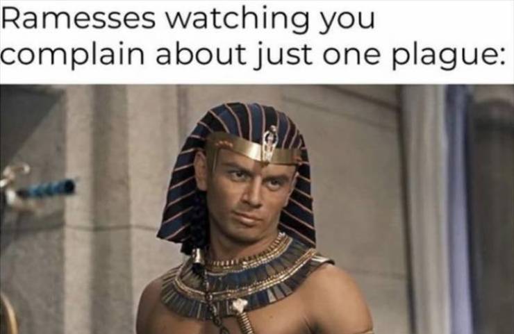 yul brynner - Ramesses watching you complain about just one plague