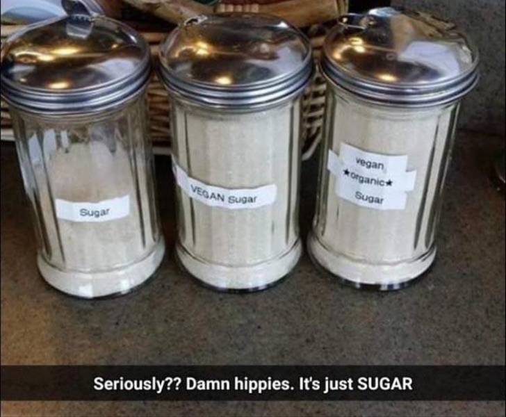 canning - vegan organic Sugar Vegan Sugar Sugar Seriously?? Damn hippies. It's just Sugar