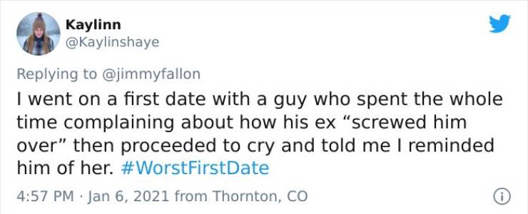 lili reinhary hate comments - Kaylinn I went on a first date with a guy who spent the whole time complaining about how his ex "screwed him over" then proceeded to cry and told me I reminded him of her. FirstDate from Thornton, Co