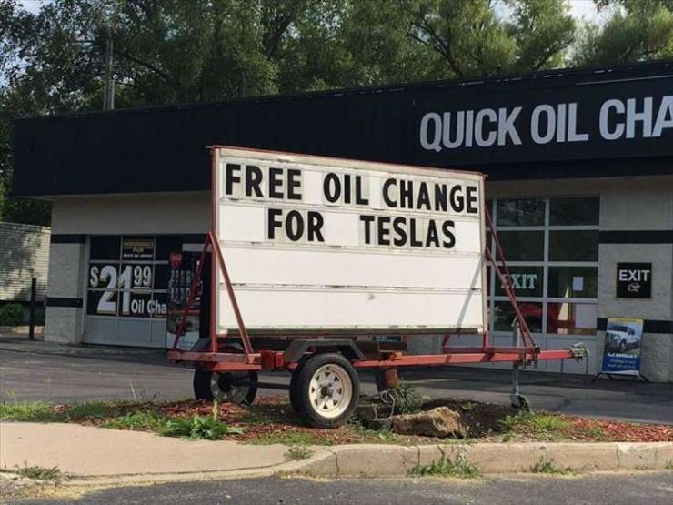 free oil change for tesla - Quick Oil Cha Free Oil Change For Teslas SO99 Exit Oil Cha