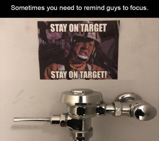 hardware accessory - Sometimes you need to remind guys to focus. Stay On Target Stay On Target!