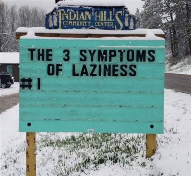 snow - Tomdian Hills Community Center The 3 Symptoms Of Laziness