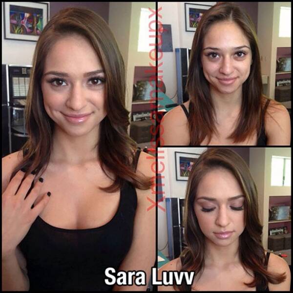 31 Adult Film Stars Before and After Makeup