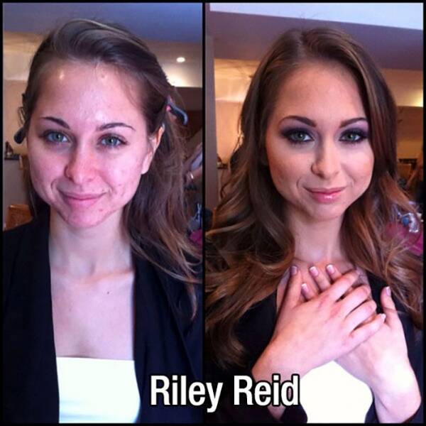31 Adult Film Stars Before and After Makeup