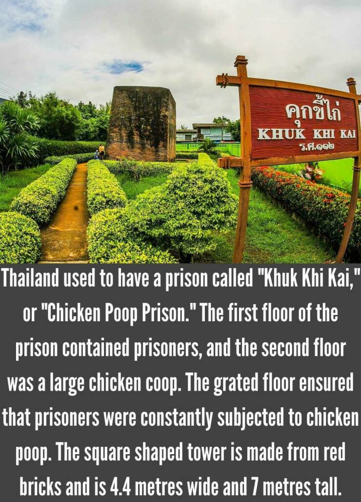 Random Pictures - Thailand used to have a prison called