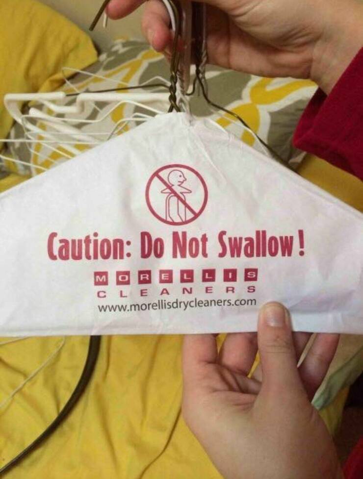 cool random pics - weird warning labels - Caution Do Not Swallow! M O S Cleaners