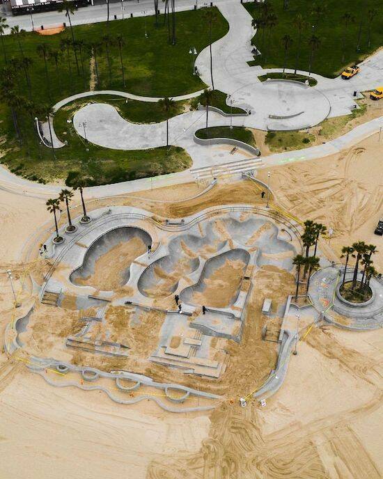 venice skatepark sand