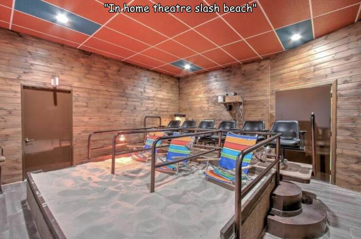 cool random pics - real estate - "In home theatre slash beach"