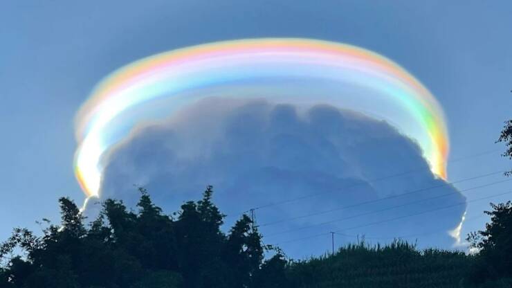 fun random pics -  china rainbow clouds