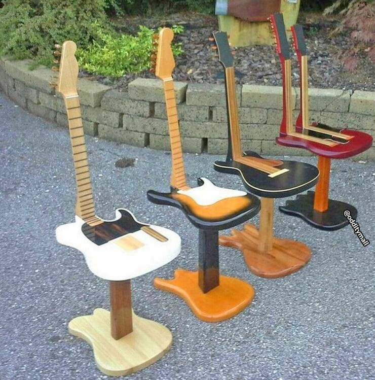 cool random pics - guitar chairs -