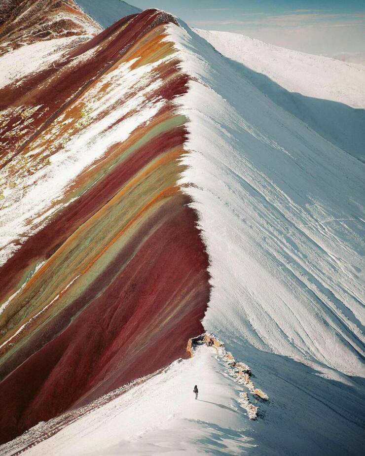 cool random pics - vinicunca rainbow mountain