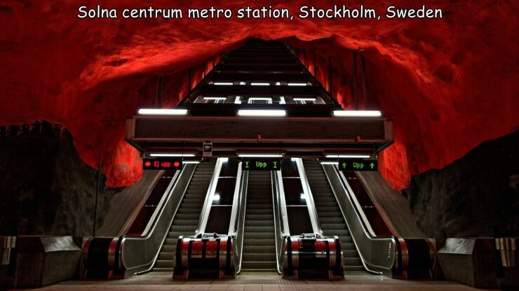 cool random photos - stockholm metro
