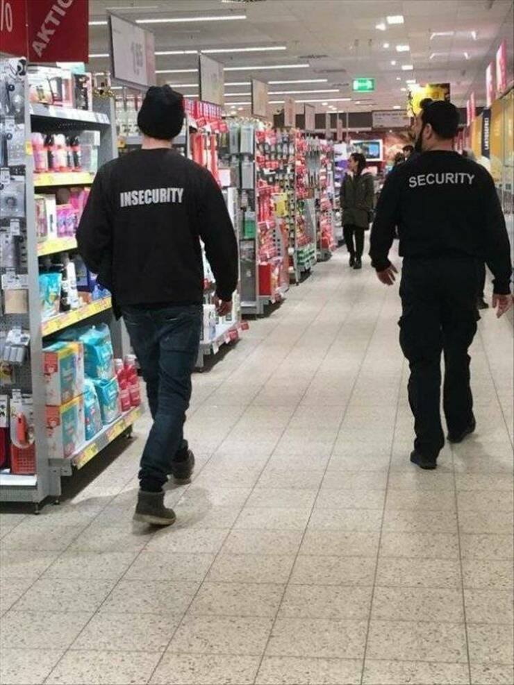 cool random photos - walmart shoplifting meme - Aktic Insecurity Security
