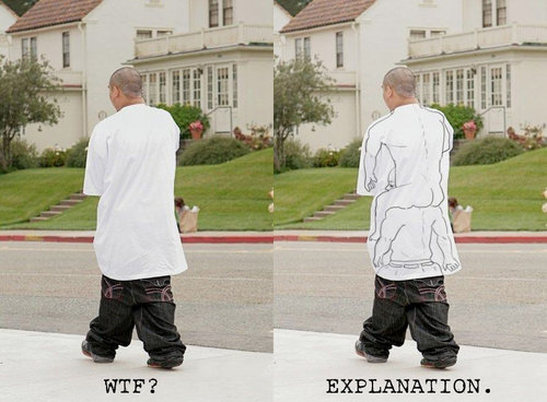 excuse for sagging