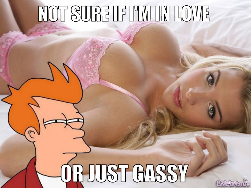 Fry is not in touch with his libido.