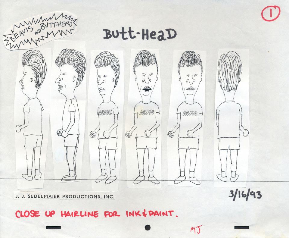 Butthead from "Beavis and Butthead", 1993-