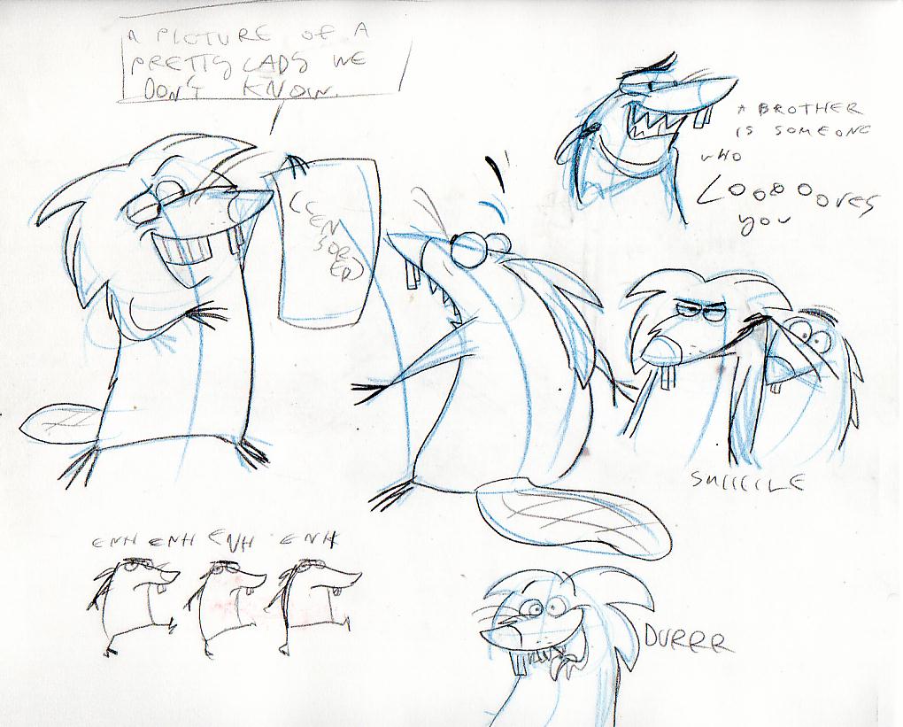 Daggett Doofus Beaver and Norbert Foster Beaver from "Angry Beavers", 1997-2001