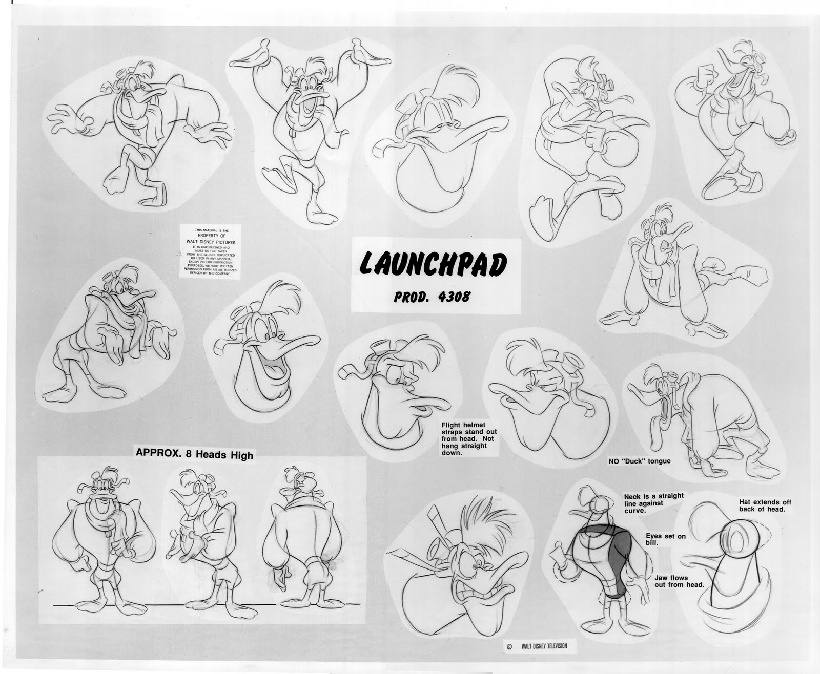 Launchpad from "Darkwing Duck", 1991