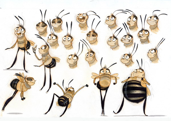 bee movie character design
