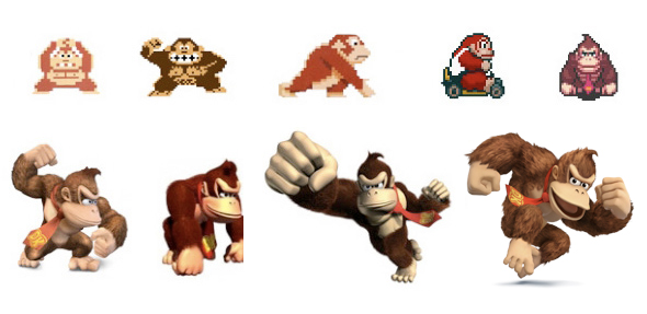 Donkey Kong in various games, 1981 to 2014