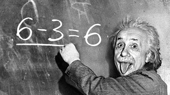 The rumor that Albert Einstein failed math in school is a false claim published by Ripley's. When Einstein saw it, he said, "I never failed in mathematics... Before I was fifteen I had mastered differential and integral calculus." More info on <a href="http://content.time.com/time/specials/packages/article/0,28804,1936731_1936743_1936758,00.html" target="_blank">Time</a>.