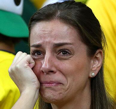 &#8203;Brazil got crushed today in their World Cup game against Germany.