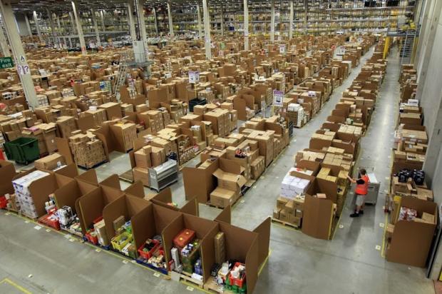 Amazon sells tons of stuff. At its peak it sold 306 items every second. But where does it all come from? Here.