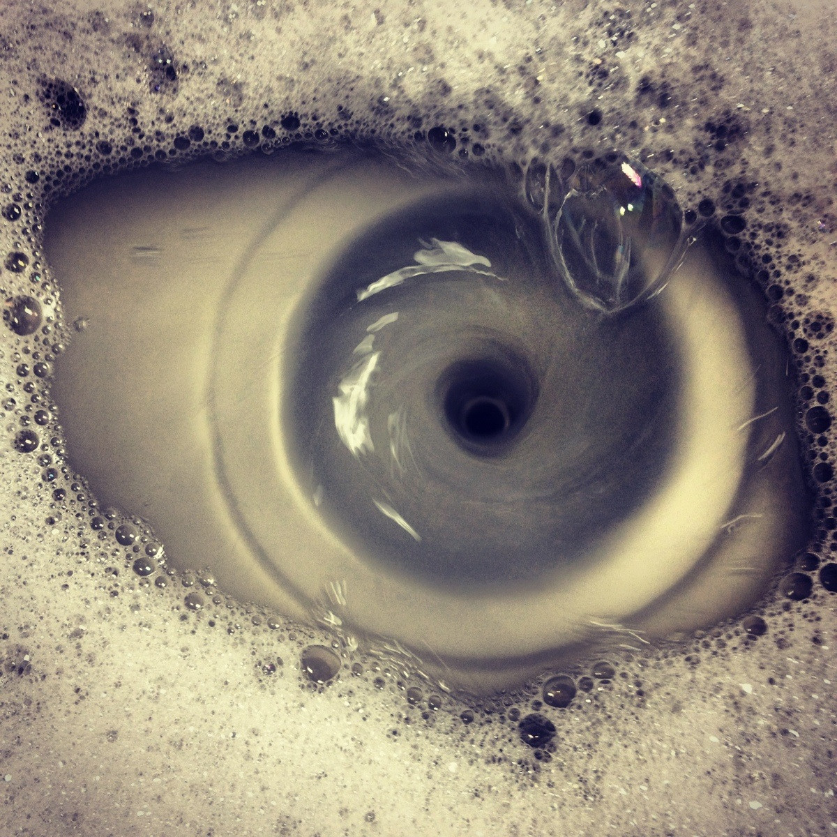 A drain that looks like an eye