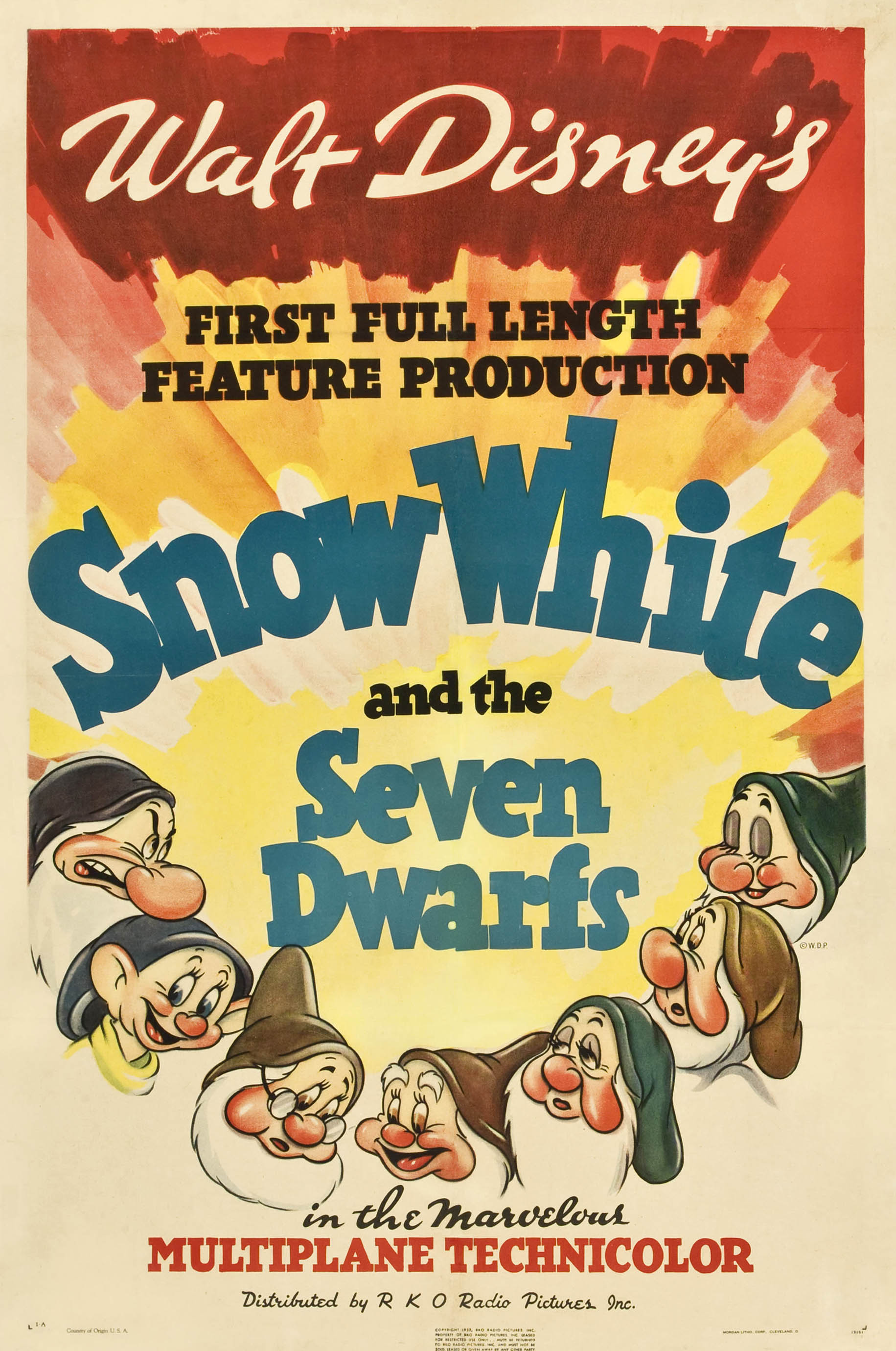 Before it was released, "Snow White and the Seven Dwarfs" was nicknamed "Disney's Folly" because nobody had ever released a feature-length animated film, and critics thought it would flop.