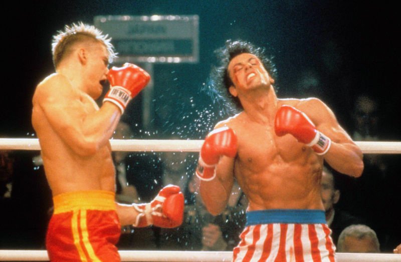 Sylvester Stallone once told Dolph Lungren, "Punch me as hard as you can in the chest," and then Stallone had to be hospitalized for four days.