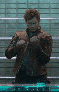 star lord middle finger animated gif