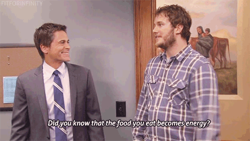 chris pratt parks and rec - Fitforin Did you know that the food you eat becomes energy?