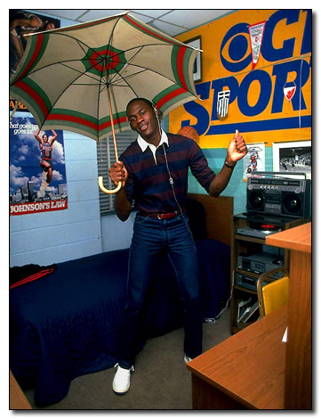 Michael Jordan in college