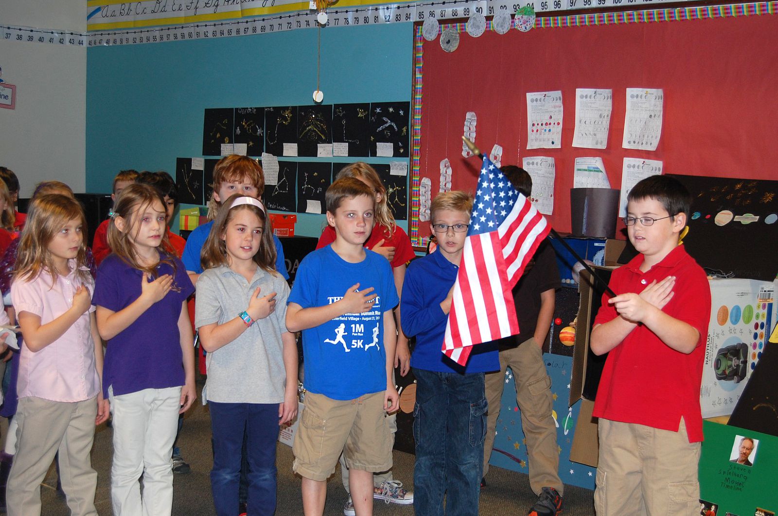 It's creepy that kids recite the Pledge of Allegiance every day in school.