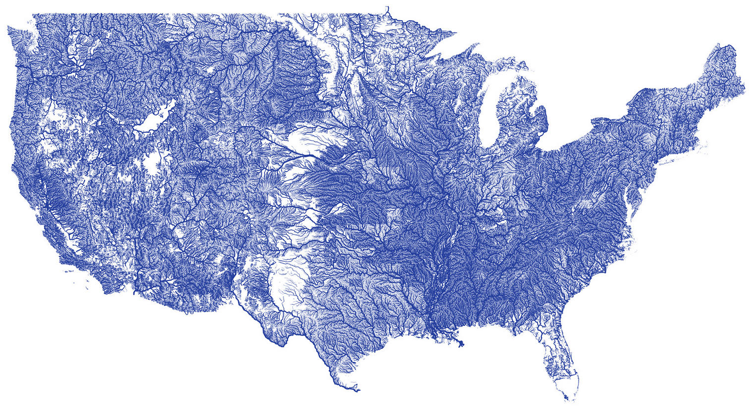 All the rivers in the US