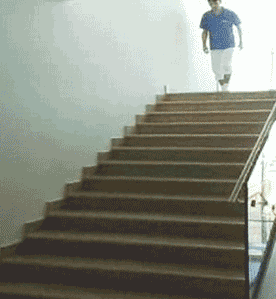 stairs funny gif