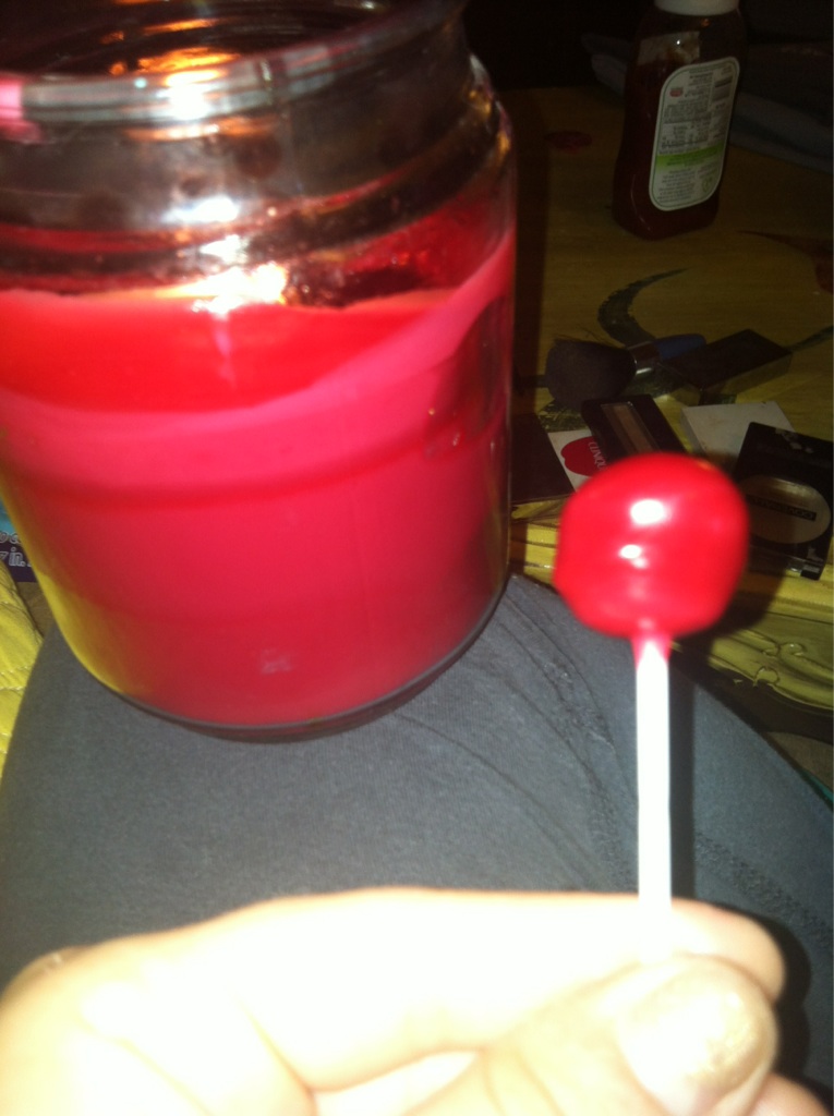 Candle-wax lollipop, anyone?