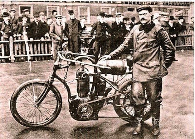 William Nelson (ca. 1879-1903) died falling from his motorized bike during a test run.