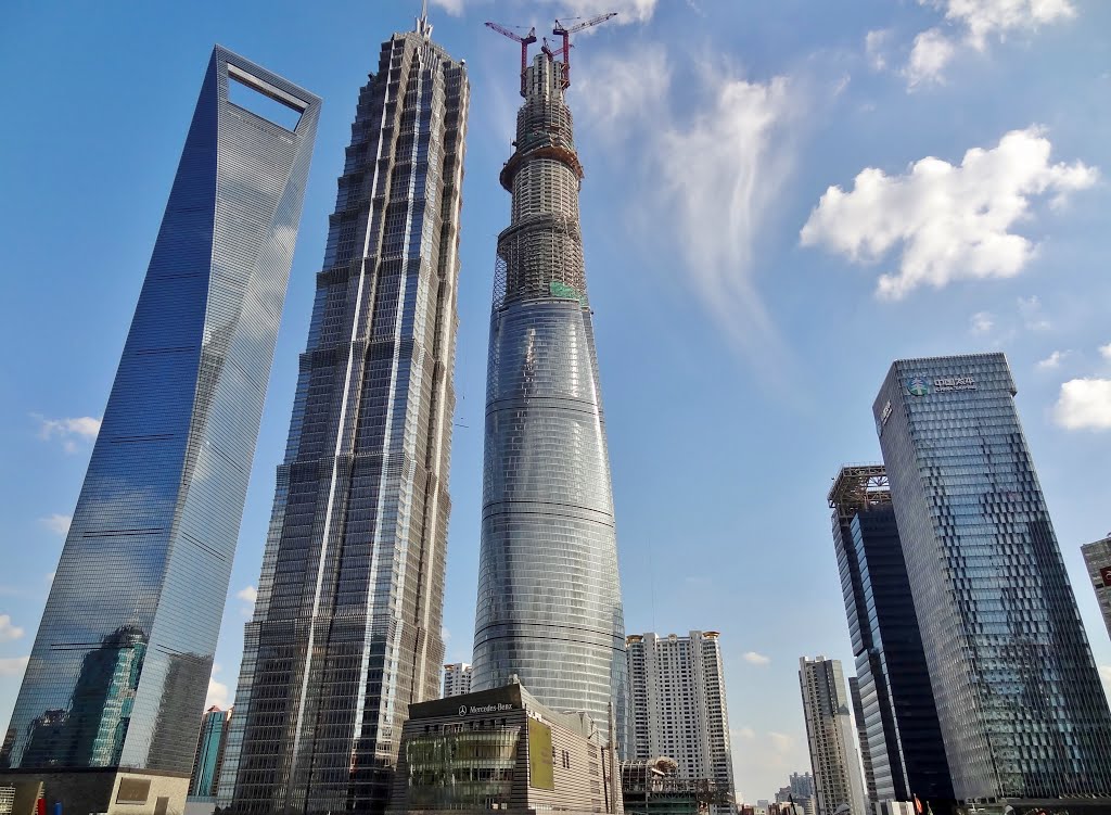 Shanghai Tower, China: 2,073'. What does it look like from the top?