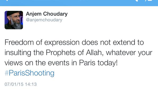 This is what radical Imam Anjem Choudary decided to say about the attack.