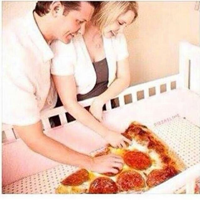 pizza baby crib