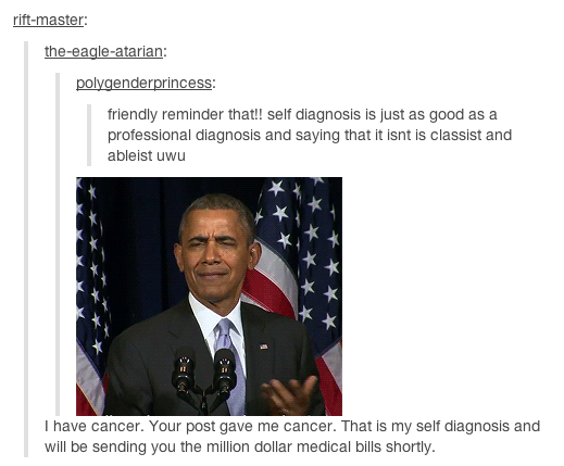 obama nuclear war with russia - riftmaster theeagleatarian polygenderprincess friendly reminder that!! self diagnosis is just as good as a professional diagnosis and saying that it isnt is classist and ableist uwu I have cancer. Your post gave me cancer. 